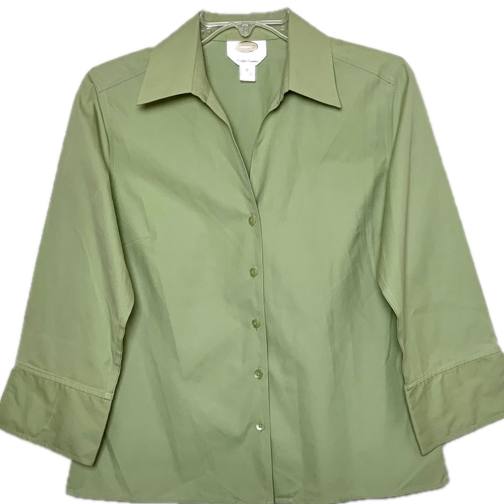 Talbots | Lime Green Wrinkle-Resistant Shirt